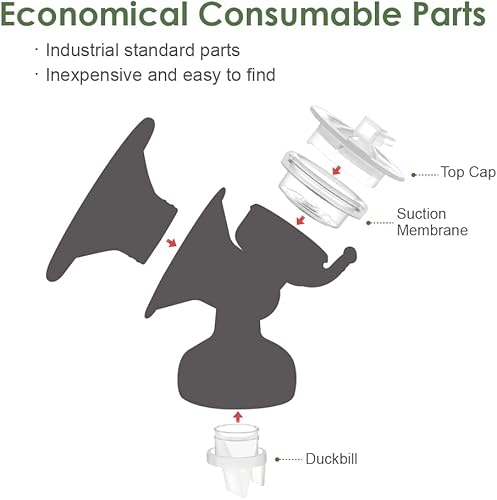 Miniatura 3 de Piezas de repuesto compatibles con bomba de confort de Avent, válvula, diafragma para bombas eléctricas simples y dobles; Hecho por Maymom
