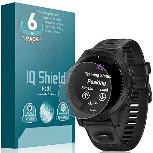 Iq Shield Matte Screen Protector Compatible With Garmin Forerunner 945 (6-Pack) Anti-Glare Anti-Bubble Film #TOP5