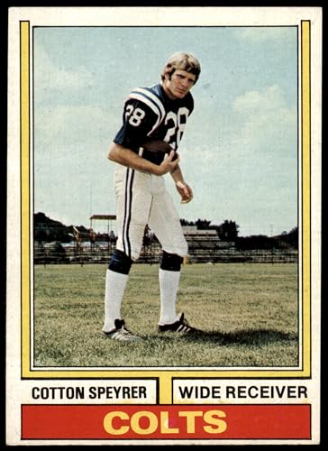 1974 Topps #172 Cotton Speyrer Baltimore Colts (Football Card) VG/EX Colts Texas