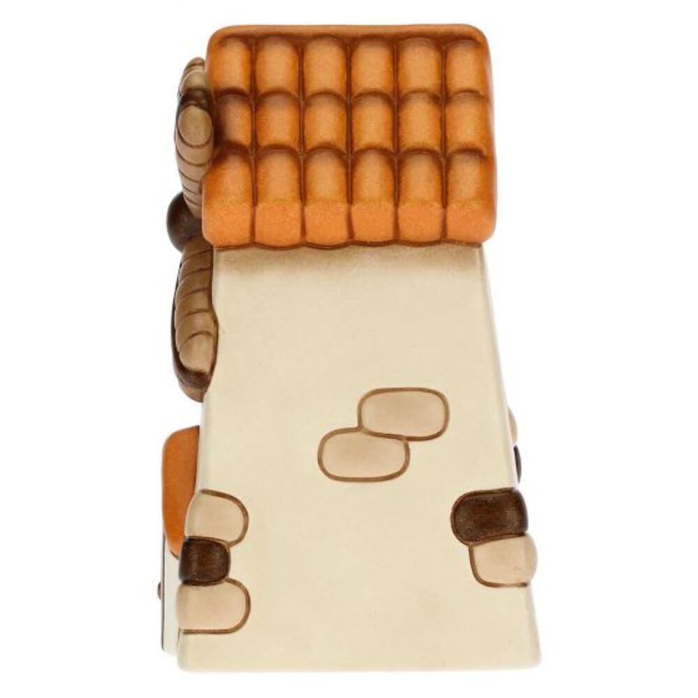THUN - Statuina Presepe Mulino a Vento - Decorazioni Natale Casa - Linea Presepe Classico - Ceramica - 7,5 x 7,5 x 12,5 h cm