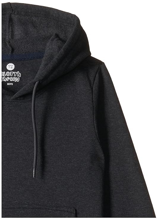 Image of Boy's Cotton Fleece Hooded Sweatshirt with Kangaroo Pocket