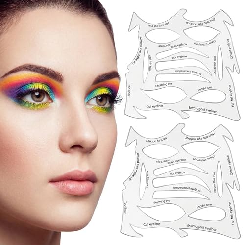 2Pzs Plantillas para Delineado de Ojos Rápido
