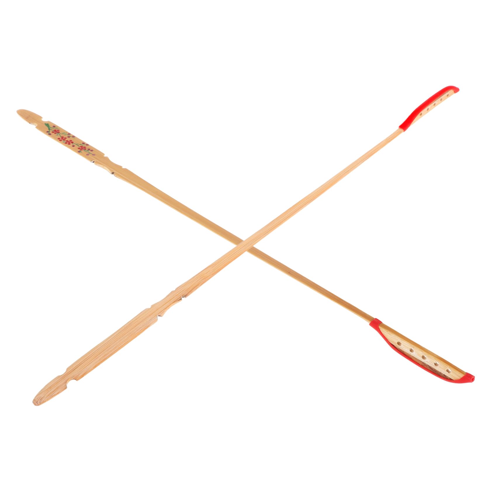 Healeved Yangqin Practice Hammer Set Bamboo Rods Wooden Gong Mallets Musical Instrument Parts