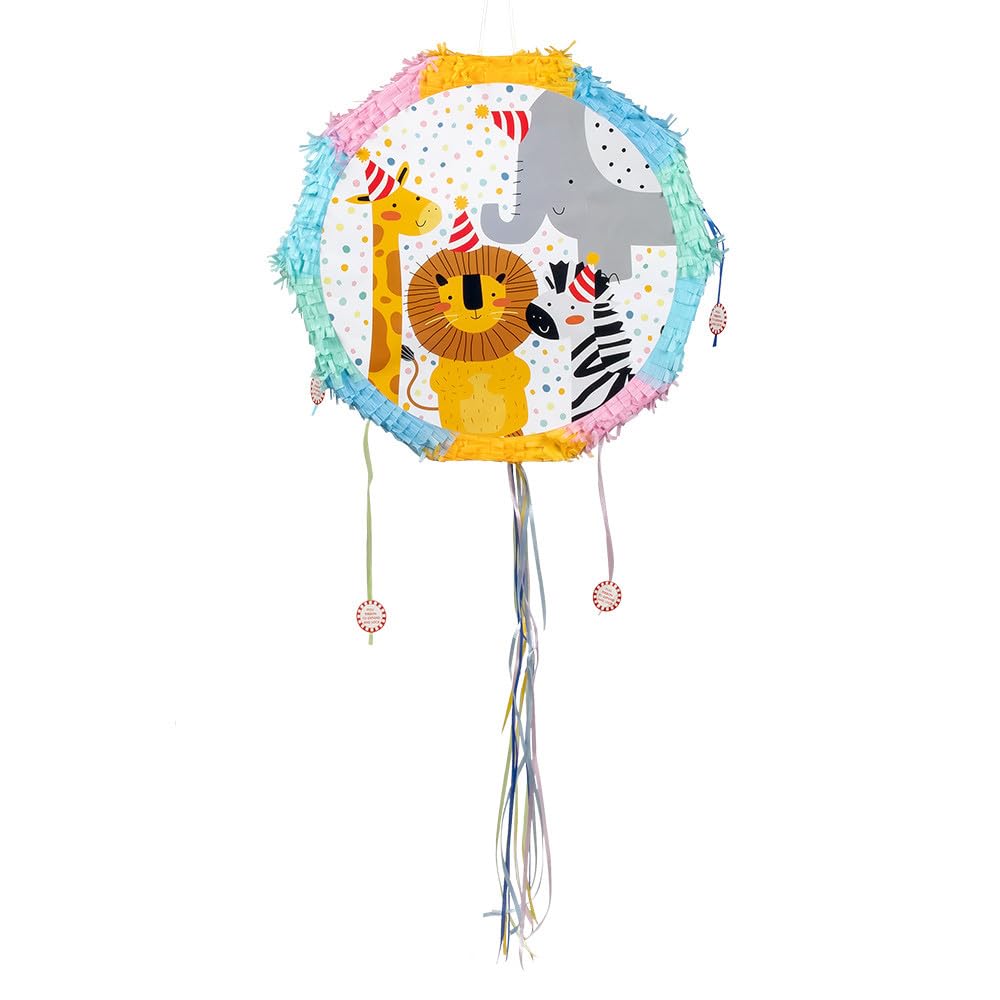Boland 50218 - Pinata Safari, Animals, Party Game, Decoration, Gift, Birthday, Children's Day, 44 x 44 x 9 cm