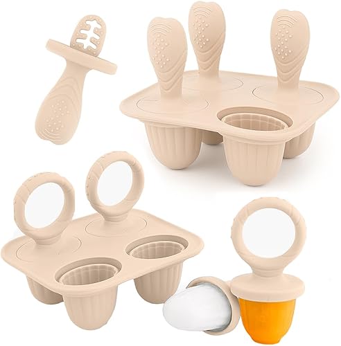 Moldes de silicona para paletas, mini moldes para paletas de leche materna con palitos, máquina de paletas para morder leche materna congelada,