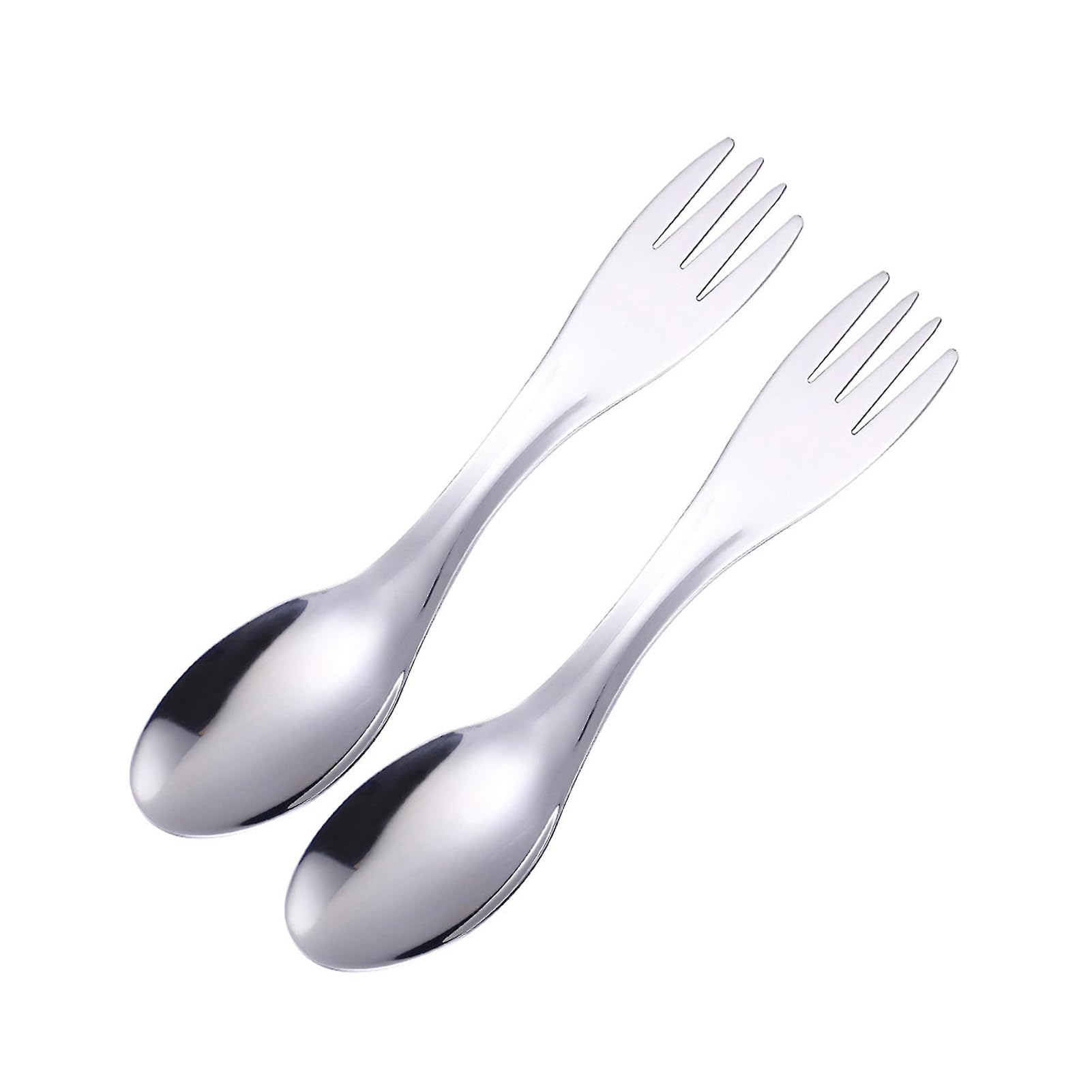 Homestia Camping Utensil 2 in1 Fork, Spoon Cutlery Combo - Durable & Rust Proof Stainless Steel | Spoon & Fork Flatware | for Camping, Fishing, Hunting & Outdoor Activities (B0CPTH2M9C) Amazon Price History, Amazon Price Tracker