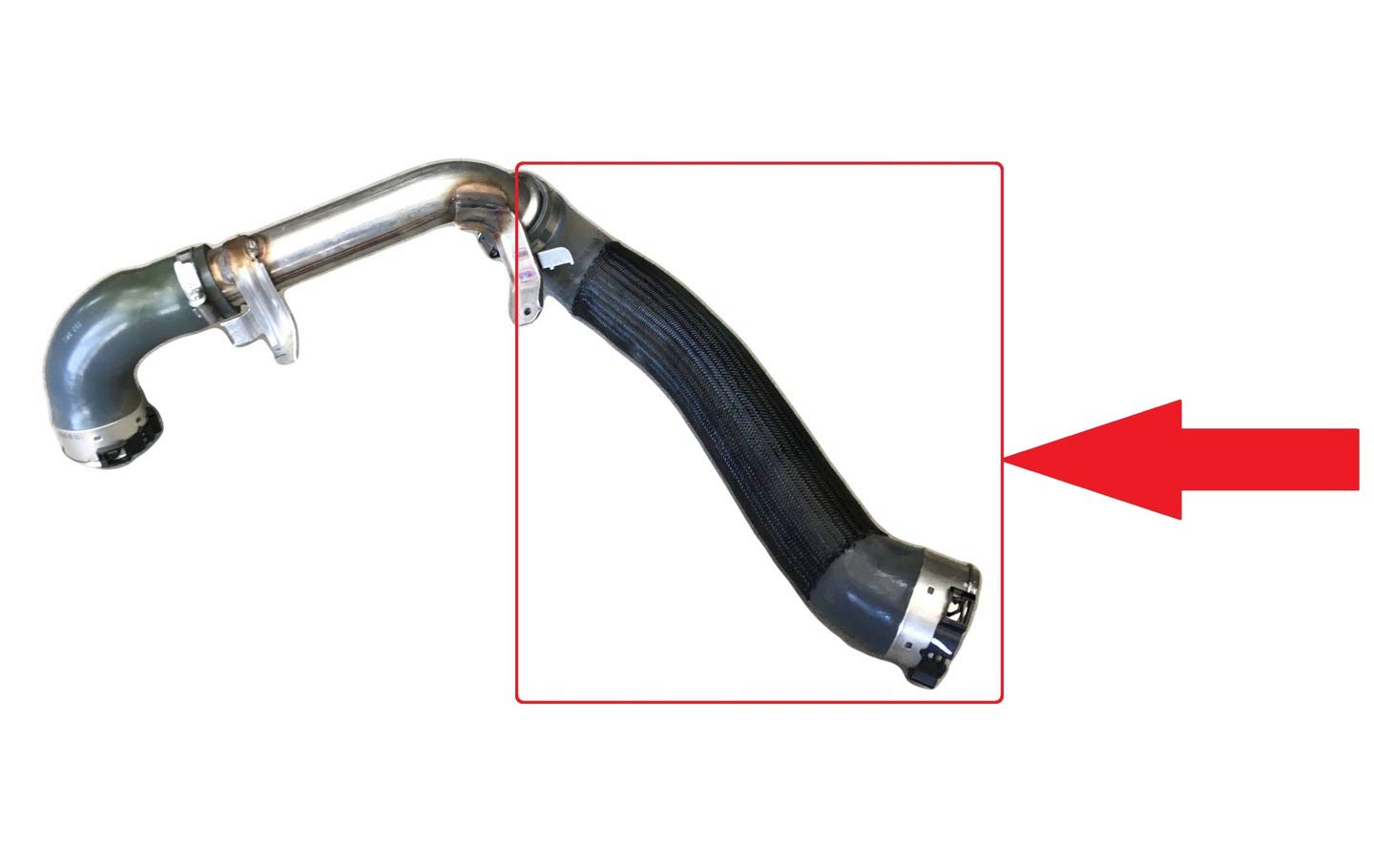 Compatible/remplacement pour tuyau de refroidissement intermédiaire Turbo Renault Espace V 1.6 dCi R9M TALISMAN 1.6 dCi R9M Megane IV 1.6 dCi 2015-> Scenic IV 1.6 dCi 2016-> 144606343R