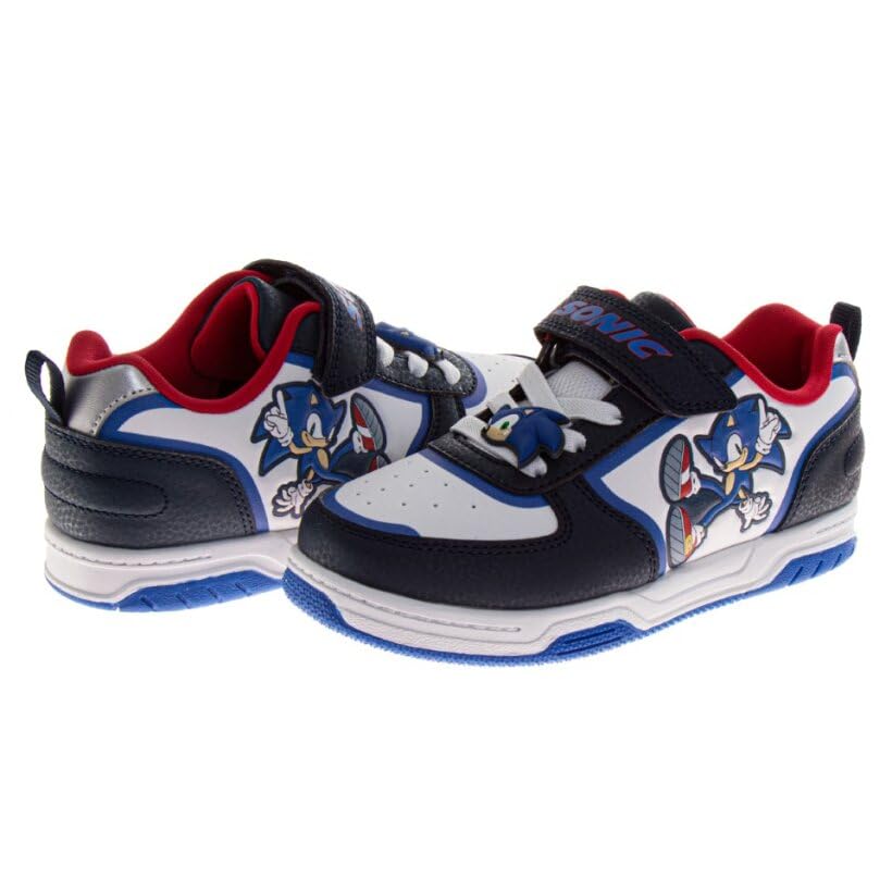 Image of Sonic The Hedgehog Boys Shoes Slipon Athletic Tennis Sneakers for Kids
