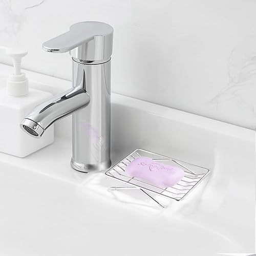 Miniatura 3 de YQh 2 Pack Soap Dish, Stainless Steel Shower Soap Holder, Soap Tray, Soap Cure Rack, Sponge Rack, Self-Drain, Ventilation, Suitable for Bathroom,