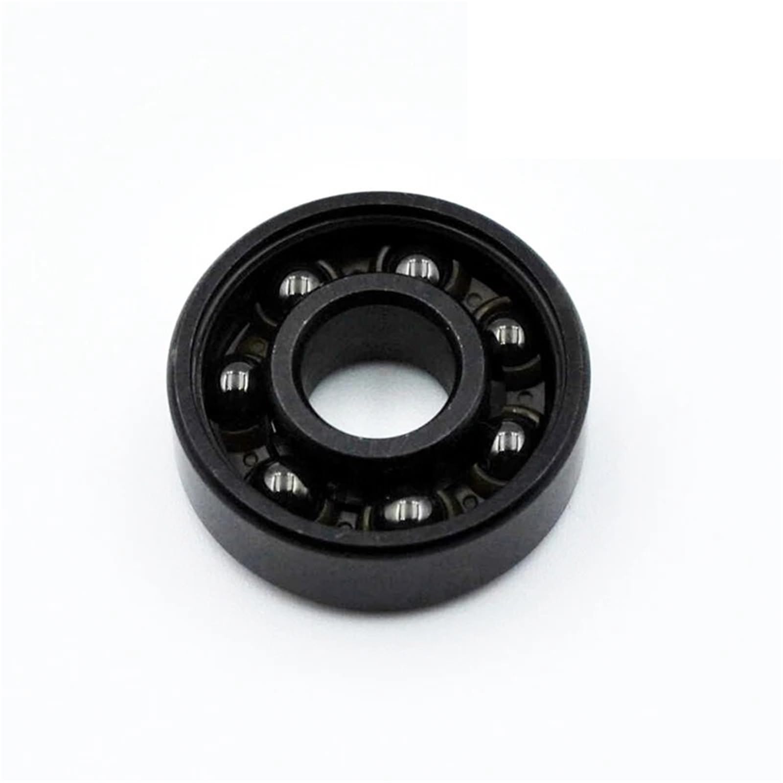 Rodamiento de bolas de cerámica híbrido negro 608 2RS, 8 x 22 x 7 mm, for patines, monopatines, ruedas, rodamientos en miniatura, 1 unidad