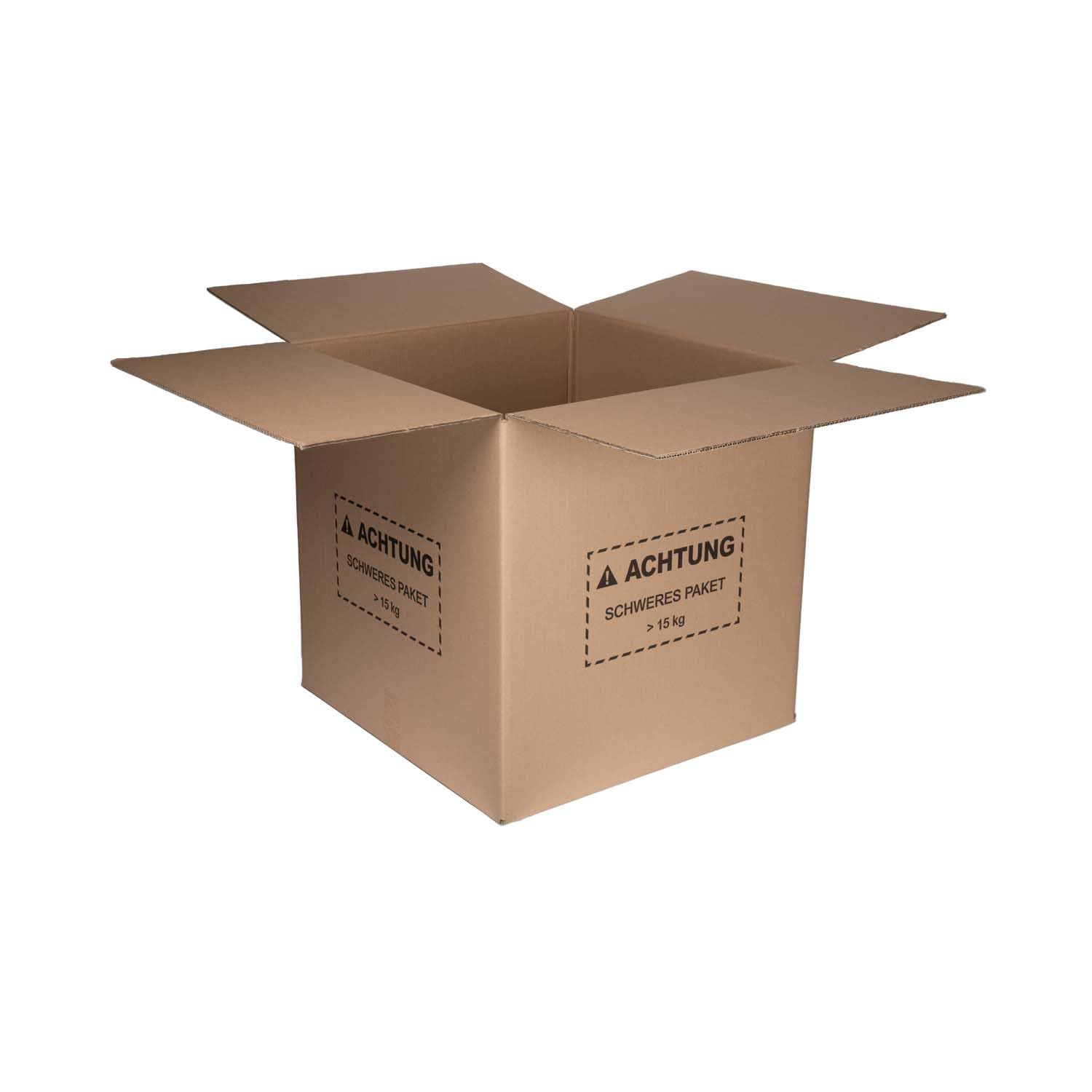 smiley pack – 20 Stück Versandkartons 600 x 600 x 600 mm, 2-wellig, Faltkarton, Pappkarton, stabil, Paketkarton, Transportkarton (20)