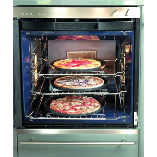 Zenker Backofenrost ausziehbar (37 - 57 x 32,5 cm) SPECIAL COOKING, verstellbares Backofen-Gitter für Ofen und Kühlschrank, manuell verstellbarer Gitterrost (Farbe: Silber), Menge: 1 Stück