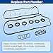 VS50773R Engine Valve Cover Gasket Set Kit & 15845-R70-A01 Solenoid Valve Gasket for Honda Accord Odyssey Pilot Ridgeline Acura MDX RDX RL TL TSX ZDX 2008 2009 2010 2011 2012 2013 2014 2015 2016 2017