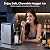 Antarctic Star Nugget Ice Maker Countertop, 33 Lbs/24H, Automatic Ice Dispenser, Self-Cleaning Portable Ice Machine, 1.8L Water Tank, Touch Screen & Auto Ice Drop, for Home/Office/Kitchen
