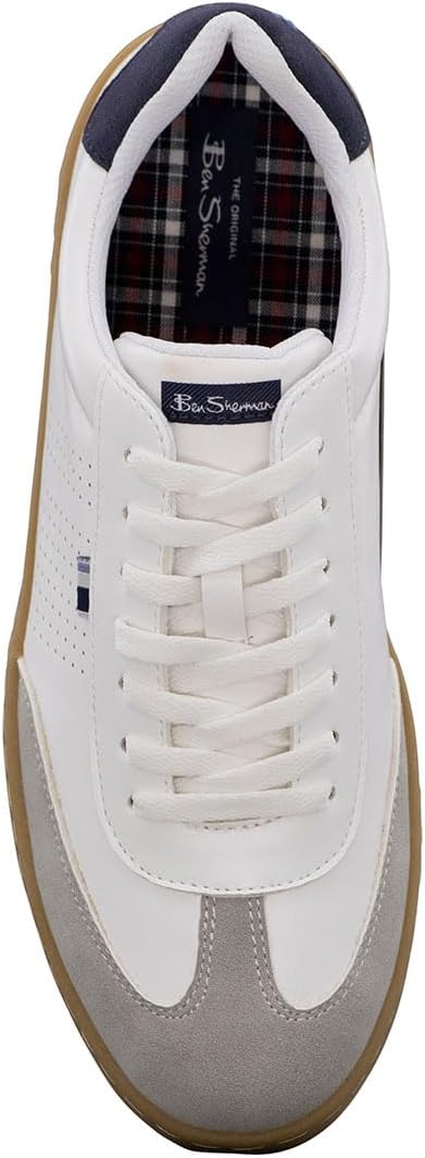 Ben Sherman Mens Glasgow Lace Up Sneakers Shoes Casual