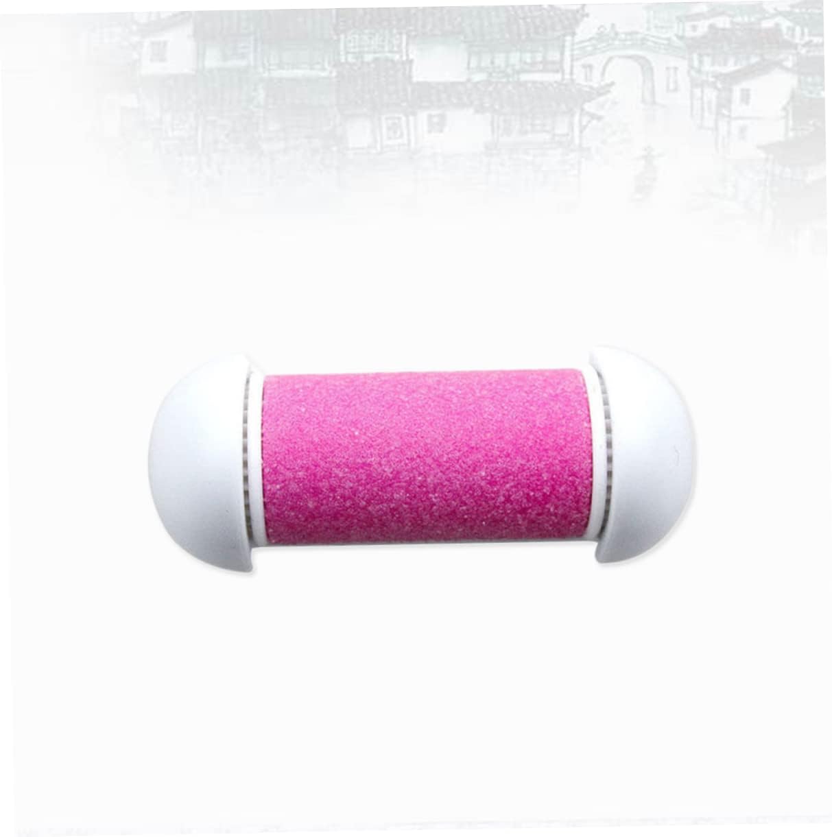 IMIKEYA 10pcs Replacement Roller Heads for - Compatible with Ped Egg Power - Dead Skin Remover Rollers in Pink for At Home Pedicures