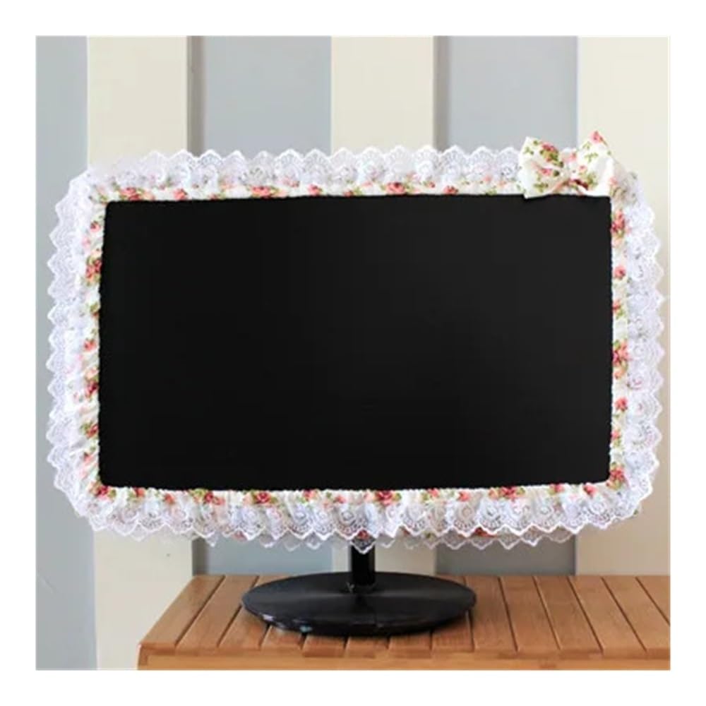Funda de encaje para monitor de ordenador para transformar tu zona de teletrabajo en blanco