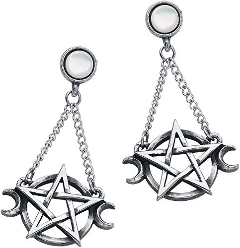 Alchemy Gothic Goddess Ohrstecker-Set silberfarben