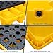 Heavy-duty Containment Platform, Heavy Duty Modular Spill Containment Tray - Leak Proof & Stackable Oil Drum Spill Prevention Pallet, Industrial Spill Platform for Oil, Chemicals & Liquids ,60×60×15