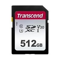 Transcend T512GSDC300S-E Scheda di Memoria SDXC da 512 GB, Imballaggio Apertura Facile