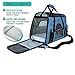 PetAmi Airline Approved Pet Carrier for Cat, Soft Sided Dog Carrier for Small Dogs, Cat Travel Supplies Accessories for Indoor Cats, Ventilated Pet Carrying Bag Medium Large Kitten Puppy, Small Blue