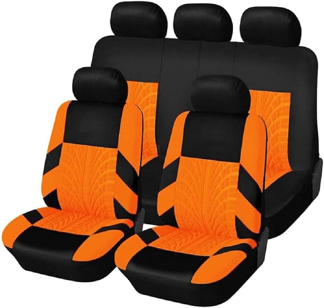 Housses de siège pour Citroën Berlingo III 2018-2025 auto avant arrière orange