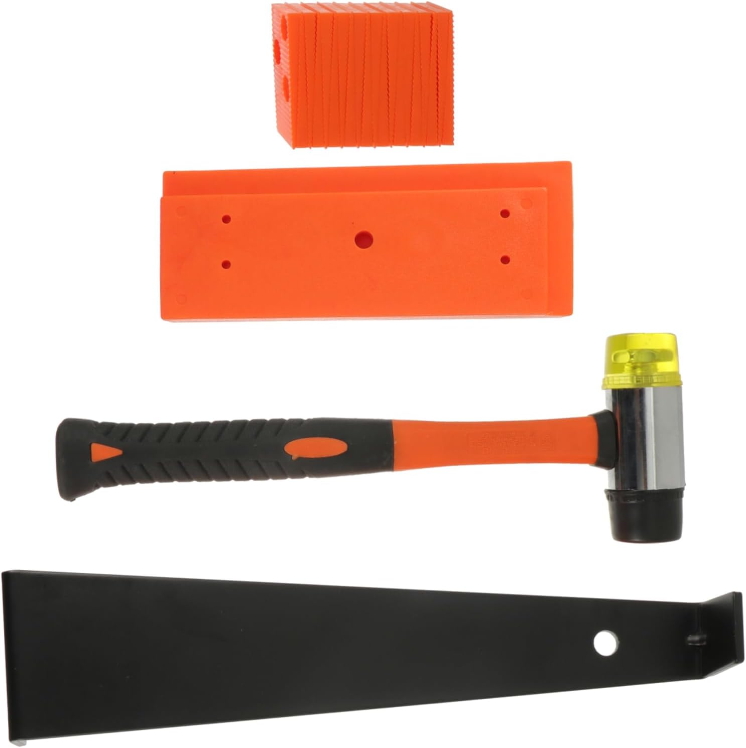 NUOBESTY Wood Flooring Installation Kit Tapping Block Heavy Duty Pull Bar and Mallet Professional Tools for Laminate and Solid Wood Flooring Projects