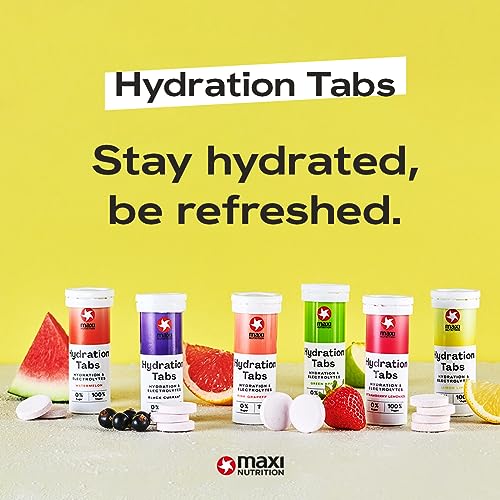 MaxiNutrition Hydration Tabs Green Apple 6er Pack, 6x10 (240g) Elektrolyte-Tabletten für erfrischendes Fitnessgetränk, Regenerierung des Mineralhaushalts, zuckerfrei, vegan, ohne künstliche Aromen