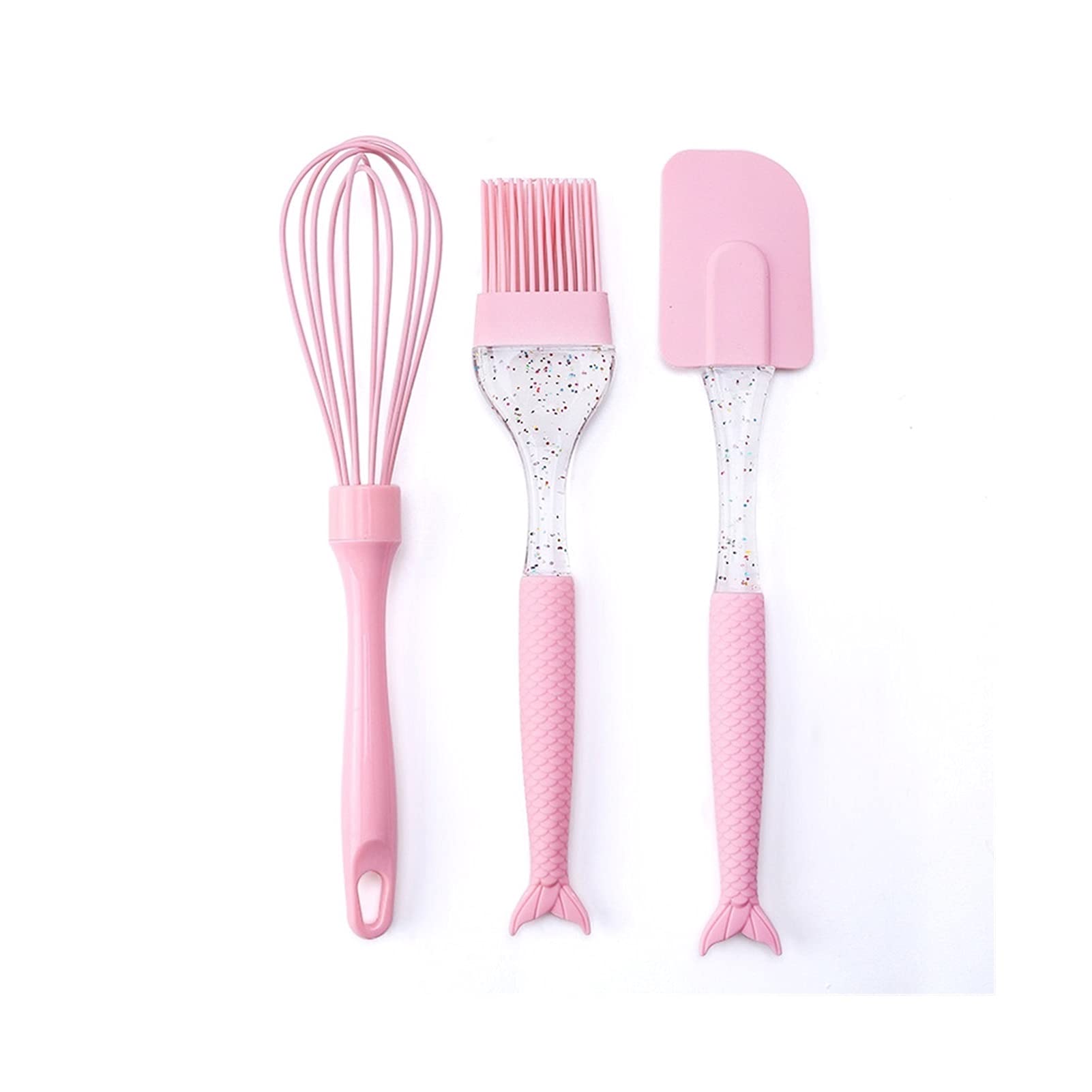 Espatula Cocina Horneado de 3 piezas Set de espátula Silicona Espátula Cepillo batidor de batido Pastelería Herramienta Pastel de hielo Espátula para cocinar para hornear Mezcla Espatula Reposteria