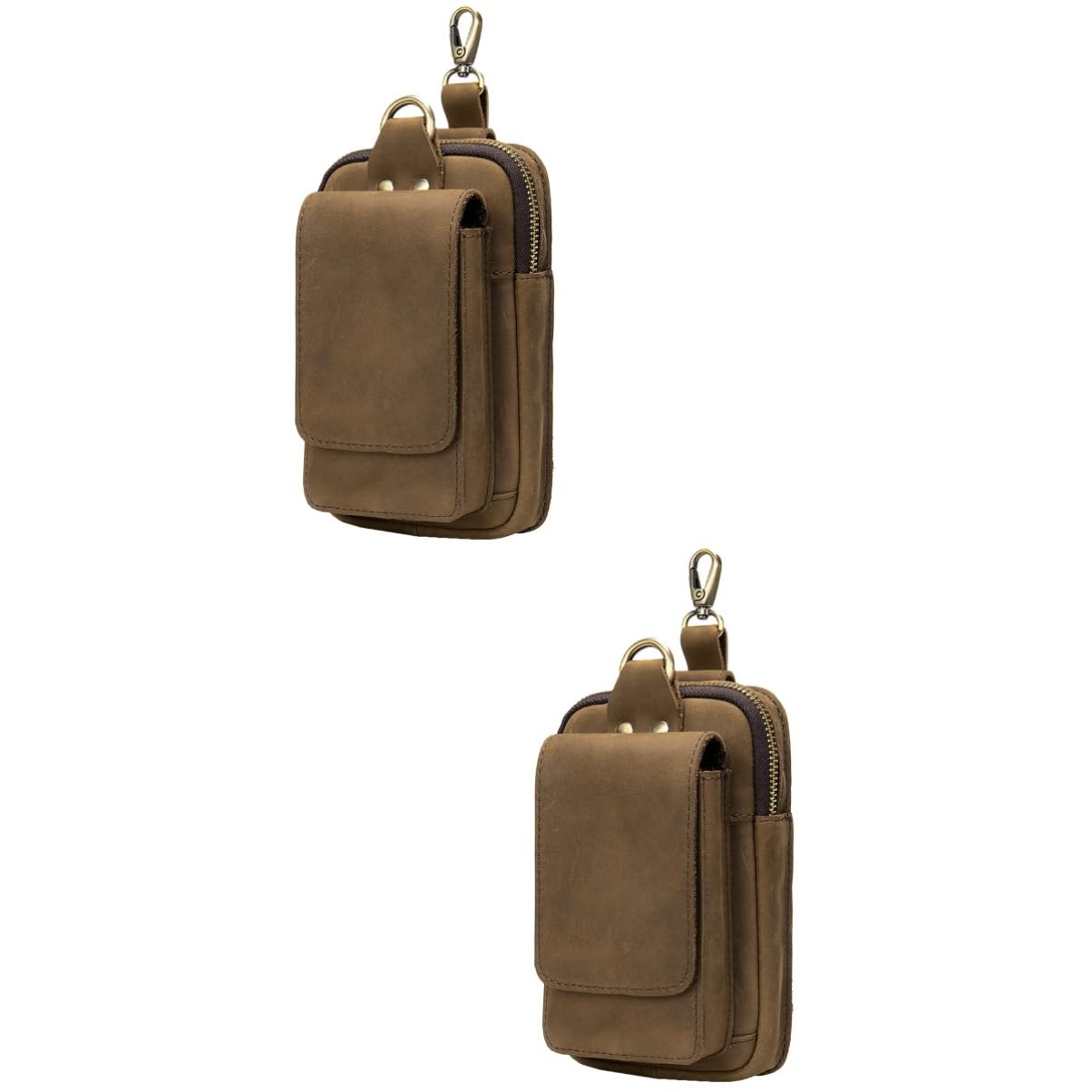 Housoutil 2St Gürteltasche multifunktionstasche werkzeugtaschen etuii handyhülle Handy aufsteller Taktische Tasche Tool Pouch Trekking zubehör Phone Holder für Männer Werkzeugkasten Mann Pu