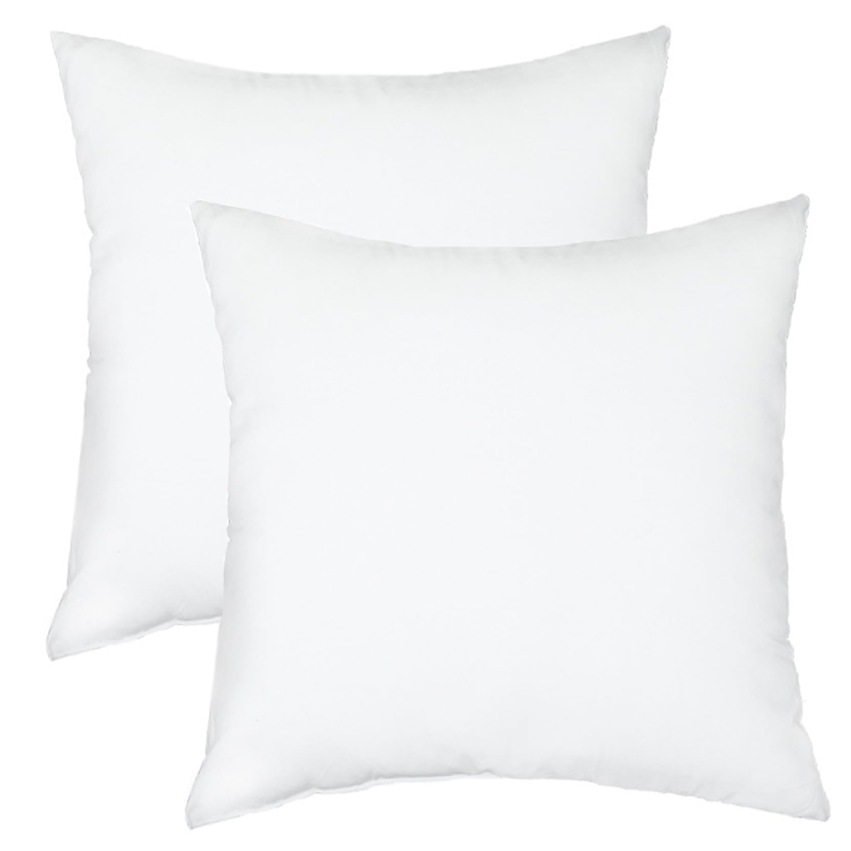 Lot de 2 coussins en polyester doux coton PP carré de luxe 16cm