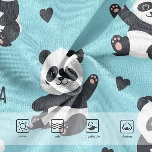 Cotton Girls Underwear Toddler Cute Cartoon Pandas Blue Little Girl Panties Cartoon Briefs Underpants 2t3
