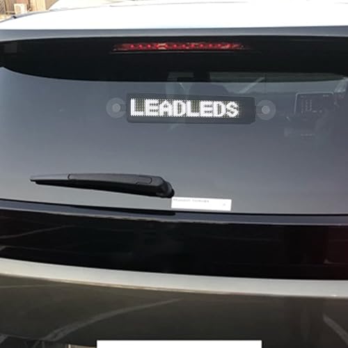 Vista 23 de Leadleds Desplazamiento LED Car Sign Tablero de mensajes App programable para coche, tienda, tienda (verde) Verde,RGB,Blanco