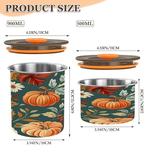 Contenedor de café hermético de acero inoxidable 17oz miniatura 3