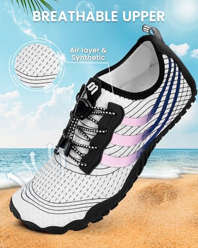 Image of Water Shoes for Women Men Quick-Dry Barefoot Shoes Breathable Aqua Socks for Swim Beach River Pool Lake Hiking Surfing Kayaking