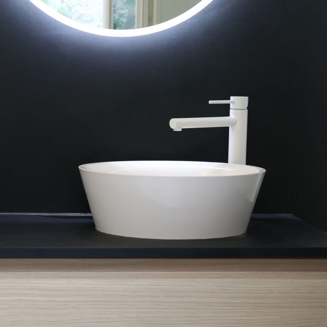 Essebagno Luisa mitigeur lavabo haut blanc