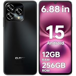 CUBOT A40(2025) Android 15 Smartphone Ohne Vertrag, 6.88" HD+120Hz Handy Ohne Vertrag, 12GB+256GB/1TB Handy Günstig, 48MP+16MP, 5100mAh Simlockfreie Handys, 4G Dual SIM/Face ID/NFC/Dual Lutsprecher