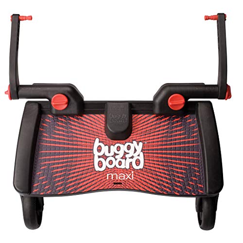 Lascal 2750 - BuggyBoard Maxi - Tabla con ruedas para carrito, color rojo y negro Cover