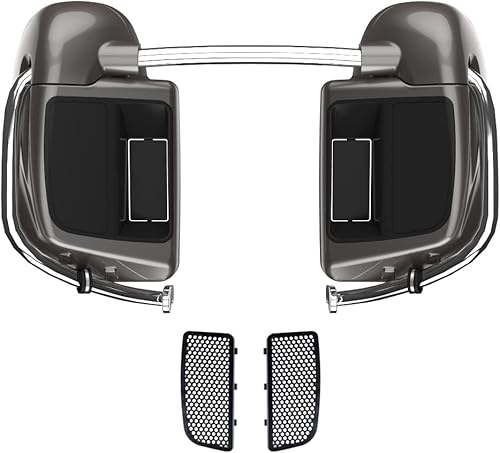 Miniatura 75 de Moto Onfire River Rock Gray (brillante) carenados inferiores aptos para H-D Touring Street Road King Glide FLTR 2014-2023, kits de calentadores