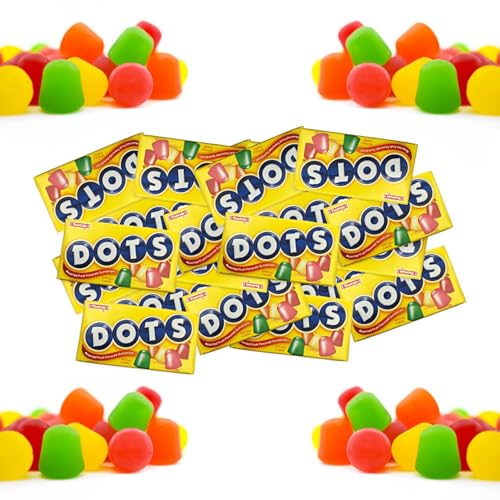 Dots Assorted Gumdrops - 5 Fruity Flavors - 1 lbs Individually Wrapped Gummy Candy - Classic & Delicious Mini Treats for Easter, Independence Day, St. Patrick's Day & Birthdays