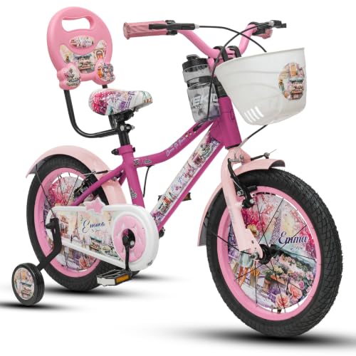 Image of Emma 16 Inch Cycle for Girls (Dark Pink /Pearl Pink, 16T)