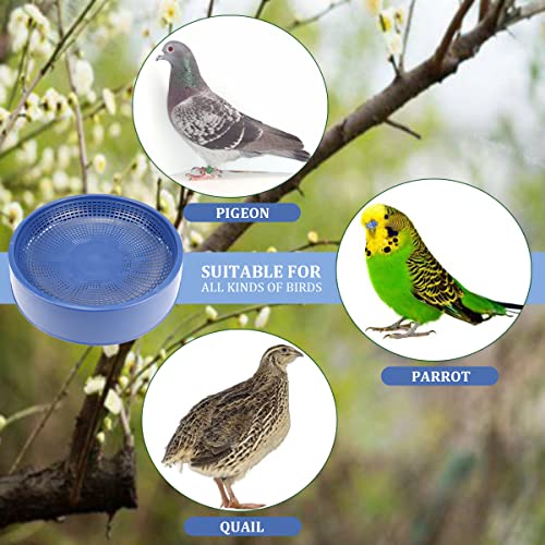 Image of 5 Pcs Plastic Pigeon Nest Bird Nest Bowls Pigeon Nest Bowl Breeding Hatching Nest for Pigeons Quails Breeding Hatching (Blue)