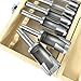 Industrial H7693 - Deep Plug Cutter 6 Pc. Set for Woodworking with Storage Wooden Box