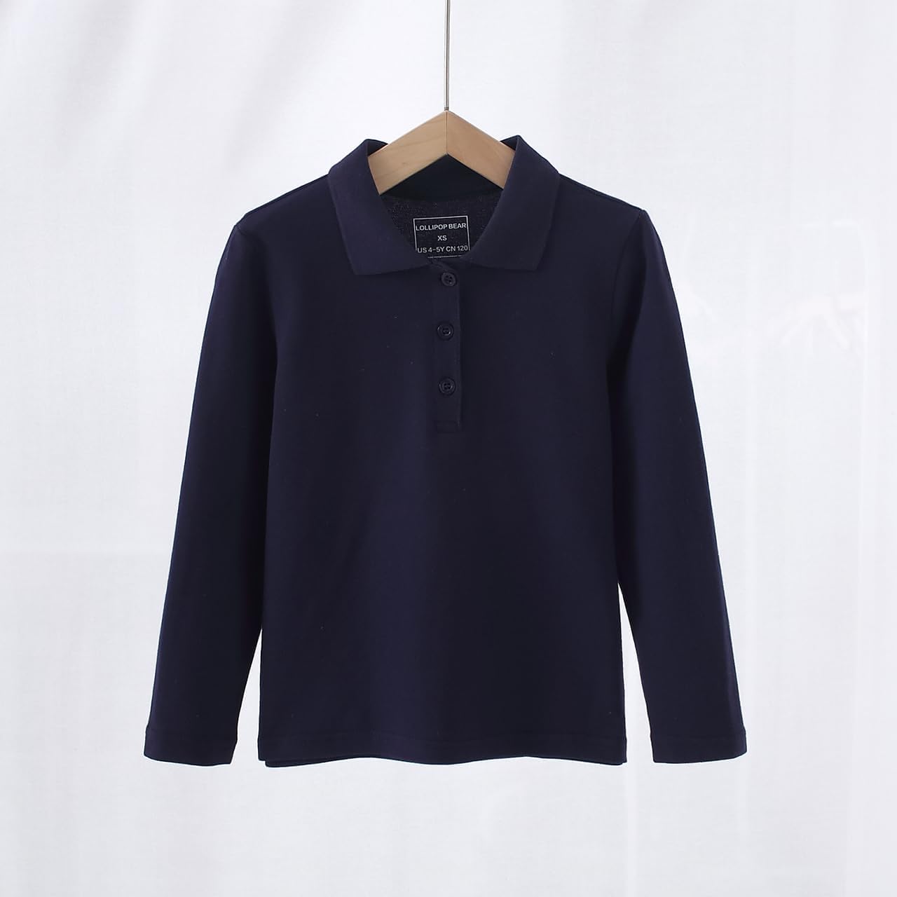 Polo Shirt Long Sleeve Shirt for School Girls Boys Polo Shirts