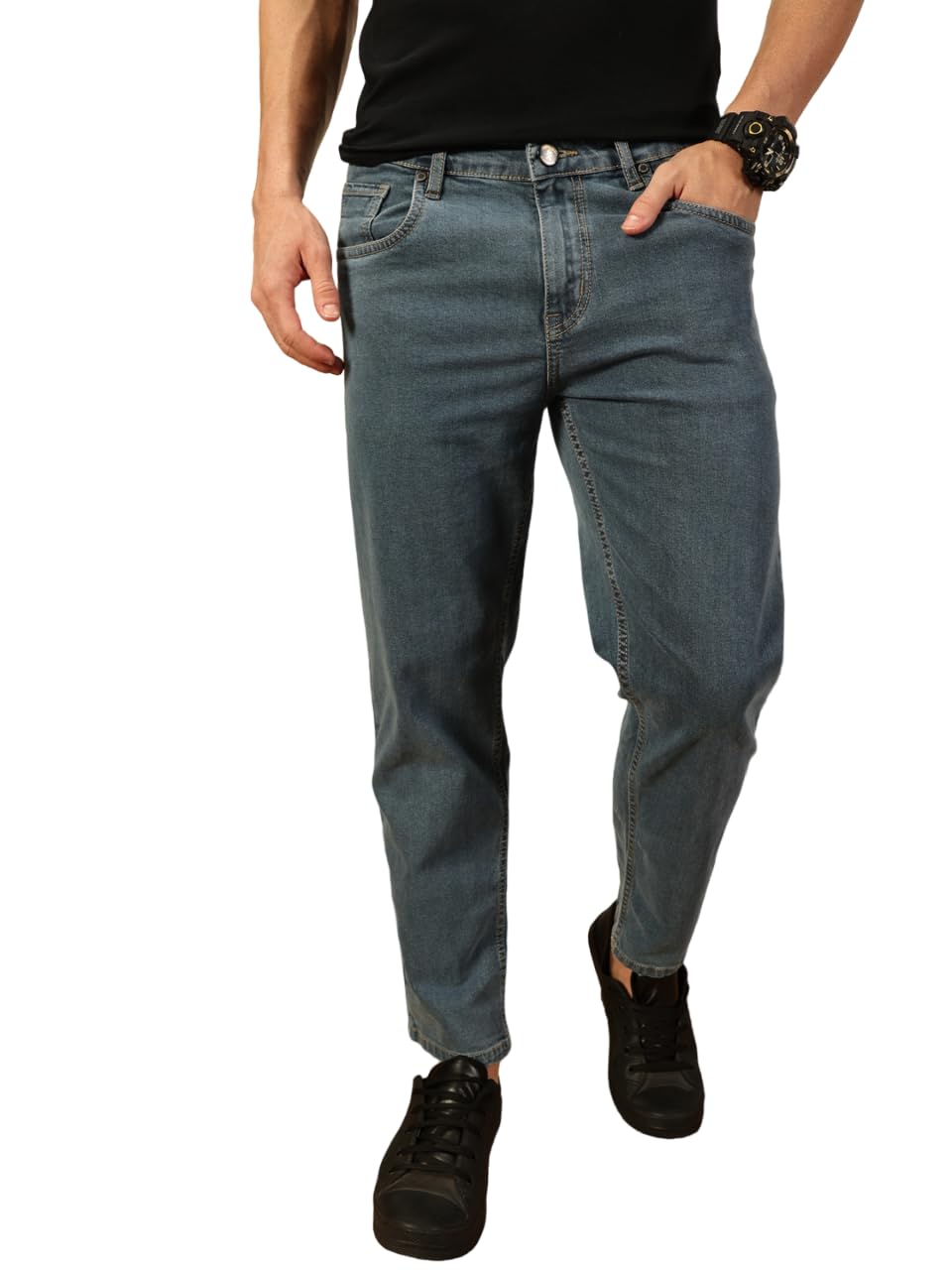 thomas scott Mens Mid Rise Clean Look Slim Fit Jeans-picture-31