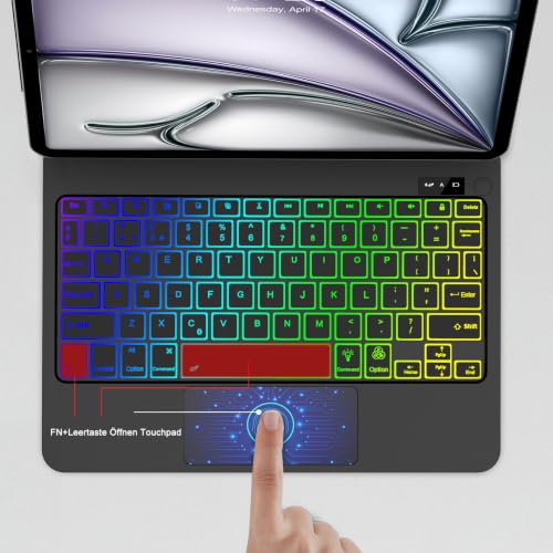Magic Keyboard for iPad Air 11" M4 2026/M3 2025/M2 2024 Trackpad Tastatur – Ansicht 3