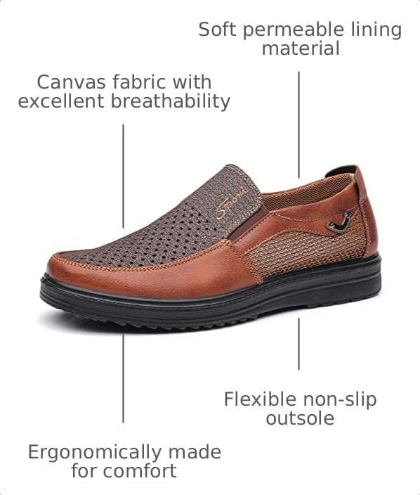 Image of COSIDRAM Mens Loafer Casual Shoes Comfort Lightweight Driving Walking Shoes