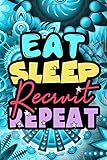 eat hr department  Eat Sleep Recruit Repeat: HR Manager notebook gift 120 Pages 6x9 Inch