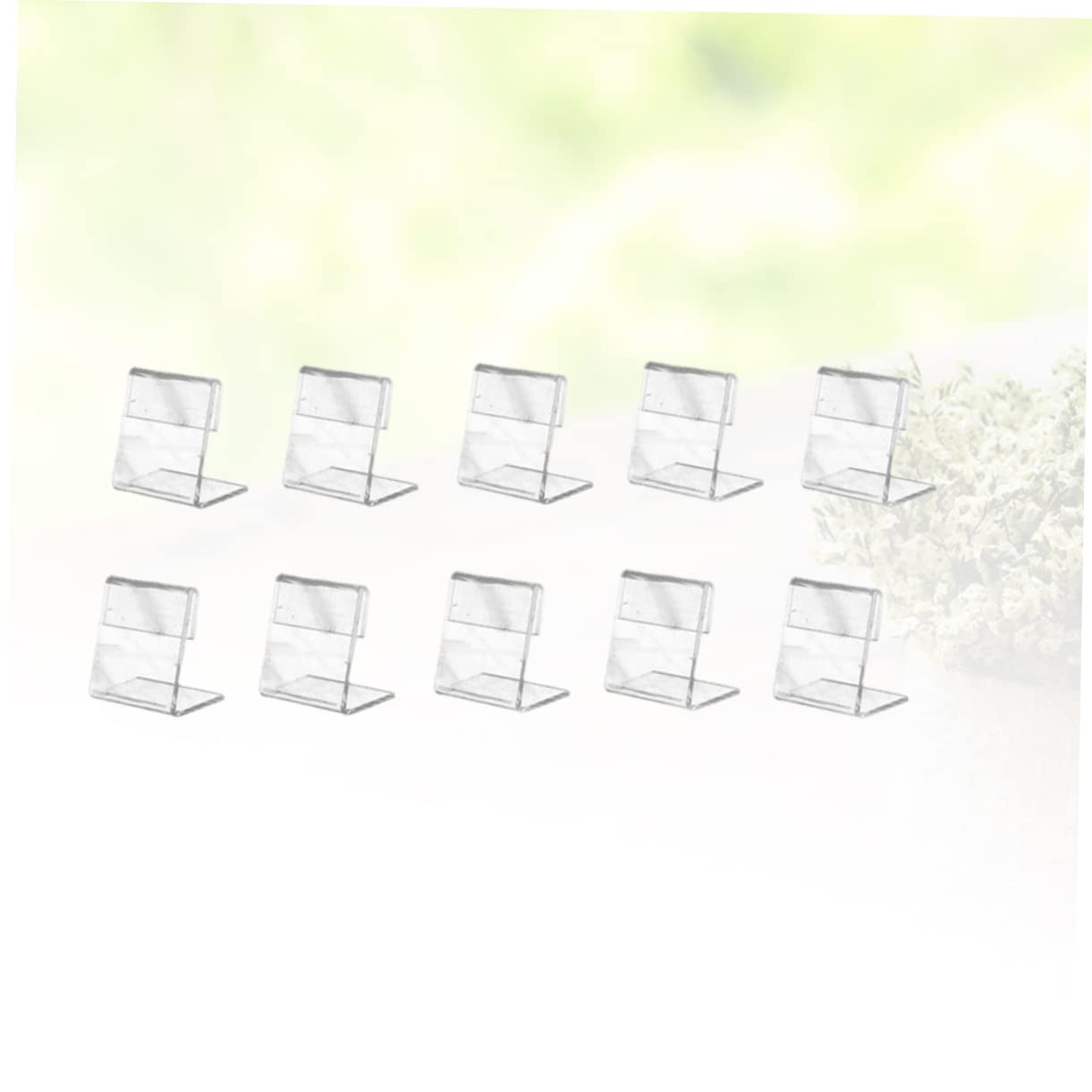 Lurrose 200stücke Teiliges Förmiger Tischaufsteller Für Namenskarten Und Preisschilder Slanted Design Für Klare Sichtbarkeit Im Büro Restaurant Und Supermarkt