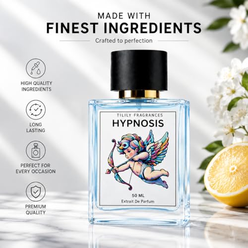 Image of 50ML Luxury Hypnosis Cologne Perfume for Men & Women with Original Cupid Charm Formula | 𝐎𝐫𝐢𝐠𝐢𝐧𝐚𝐥 New Formulation | Magetic Charm | Luxury Cologne for Men-Infused Original Formula, Charm unisex Long Lasting Magnet Fragrances Perfume (Pack of 1)